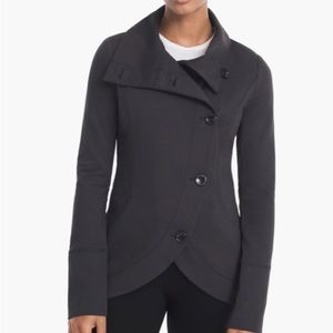 White House Black Market Asymmetrical Button-Front Jacket Sz 12